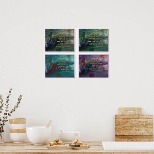 4 voor Vertrouwen! Poster (Keuken)