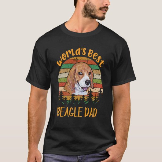 4 Wereld'S Beste Beagle Vader Beagle T-shirt (Voorkant)