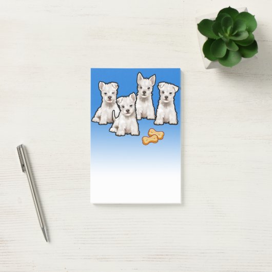 4 Westy pups Post-it notitieblok Post-it® Notes (Kantoor)