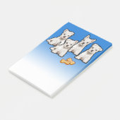 4 Westy pups Post-it notitieblok Post-it® Notes (Schuin)
