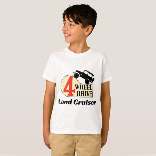 4 Wheel- en grondwielaandrijving T-shirt (Voorkant volledig)