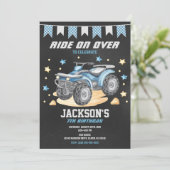 4 Wheeler Birthday Invitation / Quad Bike / ATV Kaart (Staand voorkant)