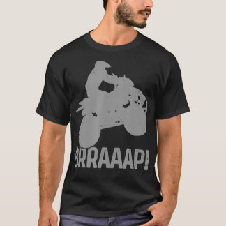 4 Wheeler Braap Quad Bike ATV Rijden Retro Grappig T-shirt