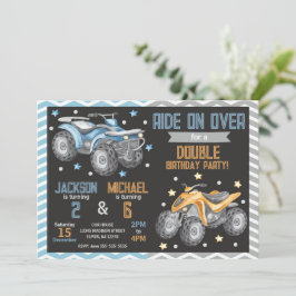 4 Wheeler Quad Bike ATV Gezamenlijke Verjaardag Kaart