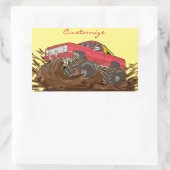 4-wielmodder Thunder_Cove Rechthoekige Sticker (Tas)