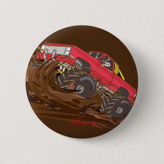 4-wielmodder Thunder_Cove Ronde Button 5,7 Cm (Voorkant)