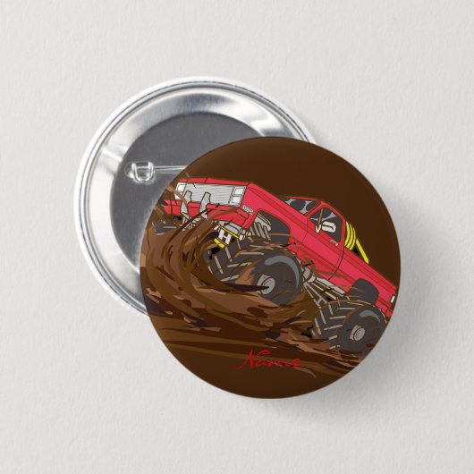 4-wielmodder Thunder_Cove Ronde Button 5,7 Cm (Voorkant /achterkant)