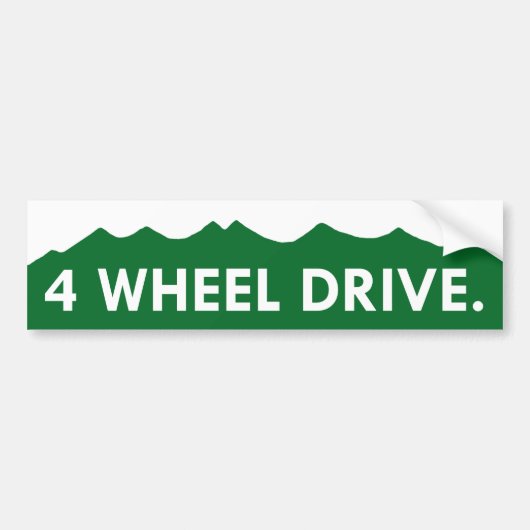 4 WIELSCHIJF - Colorado Bumpersticker (Voorkant)