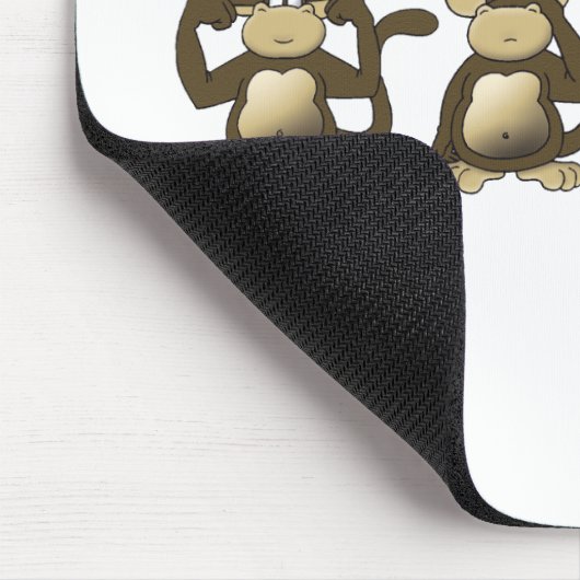 4 Wise-apen Muismat (Hoek)