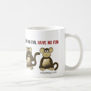 4 Wise Monkeys Humor Koffiemok