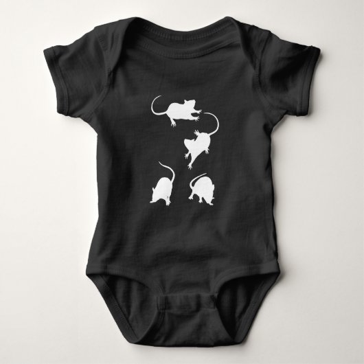 4 witte muizen Toddler Top (Voorkant)