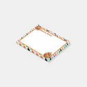 4 "x3" grijnzende jack-o'-lantaarns post-it® notes (Schuin)
