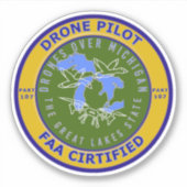 4 "x4" Vinyl Sticker (Voorkant)