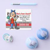 4 x5-kaart voor het schoonmaken van het huis flyer (Enkel)