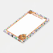 4 "x6" grijnzende jack-o'-lantaarns post-it® notes (Schuin)
