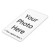 4 "x6" portretfotomagneet (zwarte tekst) magneet (Linkerzijde)