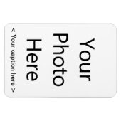 4 "x6" portretfotomagneet (zwarte tekst) magneet (Horizontaal)