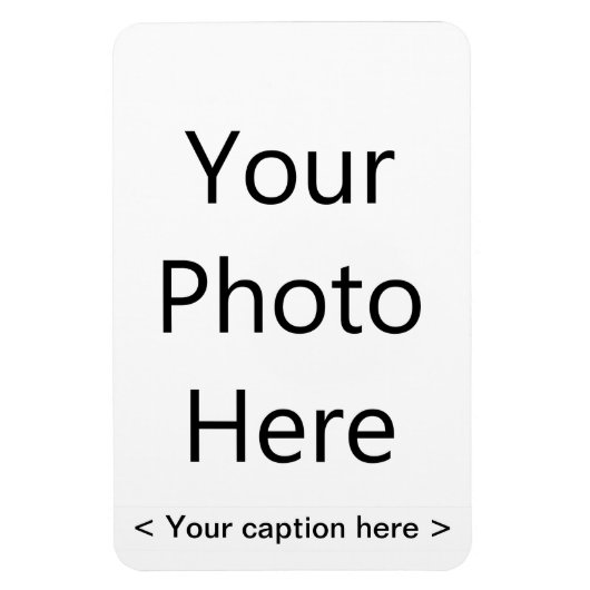 4 "x6" portretfotomagneet (zwarte tekst) magneet (Verticaal)