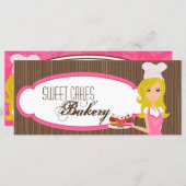 4 x9 Cadeaubon Baker Pink Cakes (Voorkant / Achterkant)