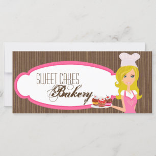 4 x9 Cadeaubon Baker Pink Cakes