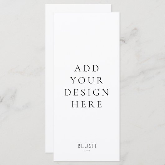 4 "x9" Menu Kaart afdrukken (Voorkant / Achterkant)