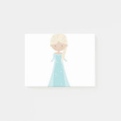 4 x 3 Post It Notes -- Geanimeerde Elsa uit Frozen (Voorkant)
