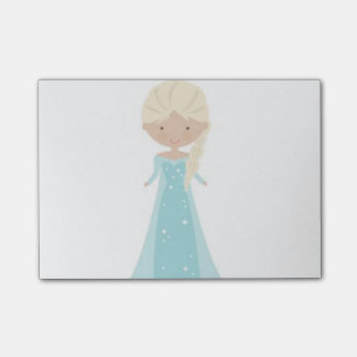 4 x 3 Post It Notes -- Geanimeerde Elsa uit Frozen