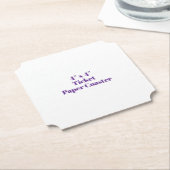 4" x 4" Ticket Kartonnen Onderzetters (Gekanteld)