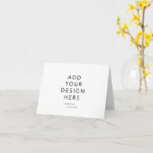 4 x 5,5" gevouwen Wenskaart Kaart (Gele Bloem)