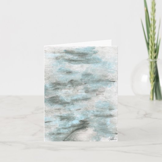 4" x 5,6" gevouwen notitiekaart - "Erosion" (Voorkant)