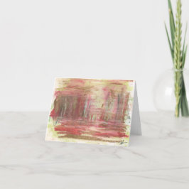 4 x 5,6 inch gevouwen Kaart noot - "Bosque"