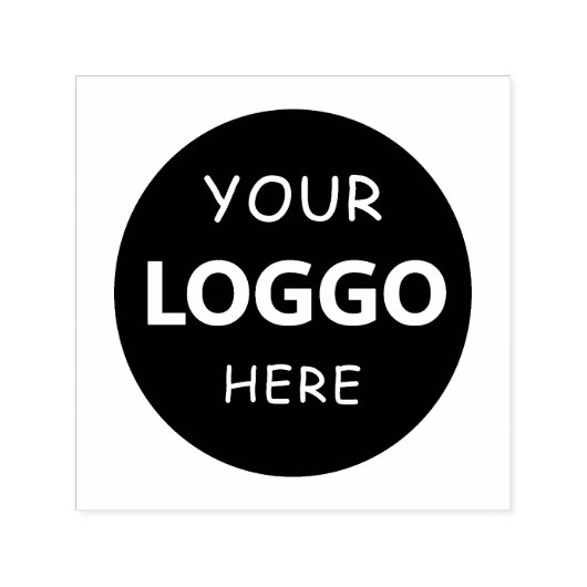 4 x 5" Extra Large Custom Company Logo Rubber Zelfinktende Stempel (Design)