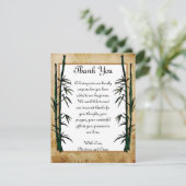 4 x 5 FLAT Hartelijk dank, kaart Geisha (Staand voorkant)