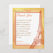 4 x 5 FLAT - Hartelijk dank voor uw kaart Parijs P (Voorkant / Achterkant)