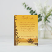 4 x 5 FLAT Hartelijk dank voor uw kaart Zonnezonet (Staand voorkant)