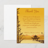 4 x 5 FLAT Hartelijk dank voor uw kaart Zonnezonet (Voorkant / Achterkant)