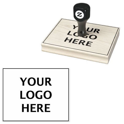 4 x 5-inch Afbeelding Creëer Uw Logo grote zetmeel Rubberstempel (Gestempeld)