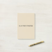 4 x 6 aangepaste advertentie post-it® notes (Op bureau)