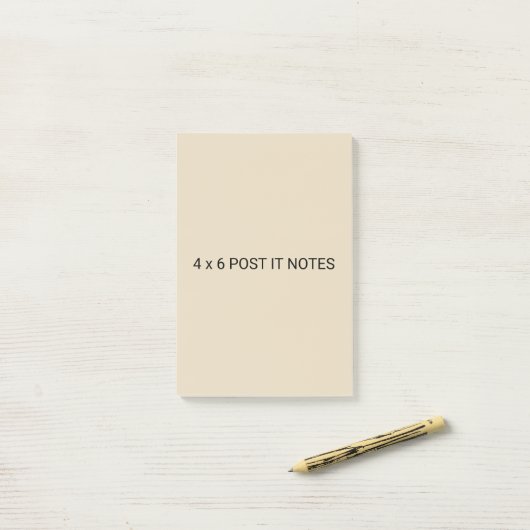 4 x 6 aangepaste advertentie post-it® notes (Op bureau)