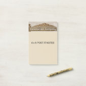 4 x 6 aangepaste advertentie post-it® notes (Op bureau)