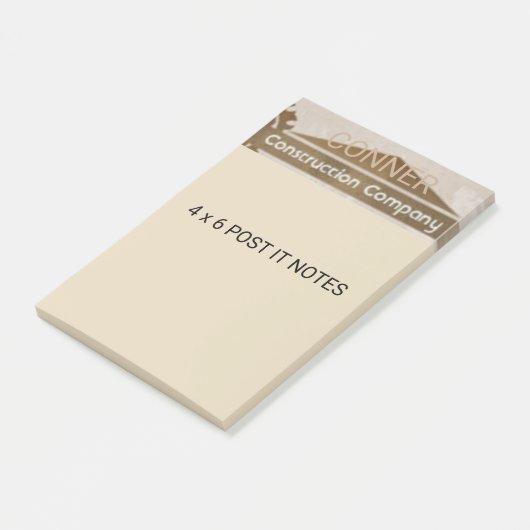 4 x 6 aangepaste advertentie post-it® notes (Schuin)