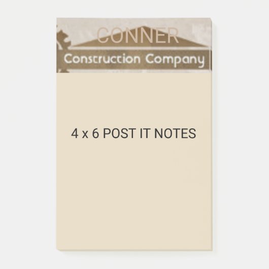 4 x 6 aangepaste advertentie post-it® notes (Voorkant)