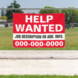 4' X 6' Help Gezochte banner