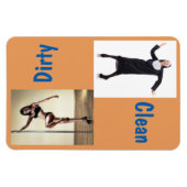 4 x 6-inch danserend non & Sexy Dancer Clean/Dirk Magneet (Horizontaal)
