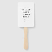 4 x 6-inch Fan Wedding Program Handwaaier (Achterkant)