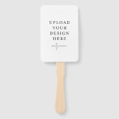 4 x 6-inch Fan Wedding Program Handwaaier (Voorkant)