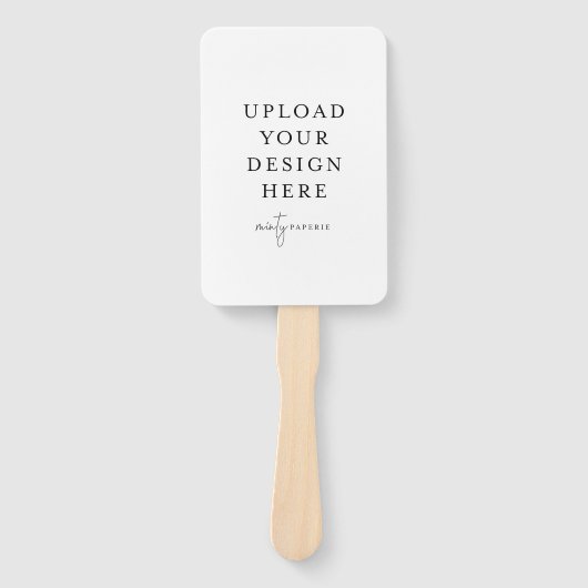 4 x 6-inch Fan Wedding Program Handwaaier (Voorkant)
