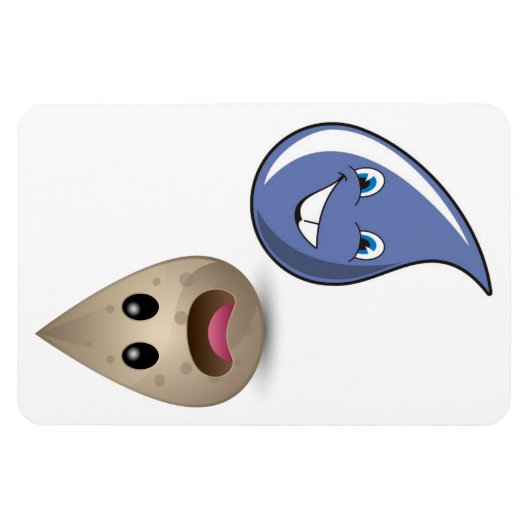 4 x 6-inch reinigings-/vuile waterdruppels Geen te Magneet (Horizontaal)