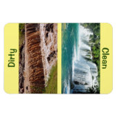 4 x 6-inch schoonmaakapparaat/vuilniswasmachine Ma Magneet (Horizontaal)