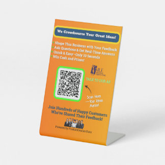 4 x 6 vensterklemmen reclamebord met voetstuk